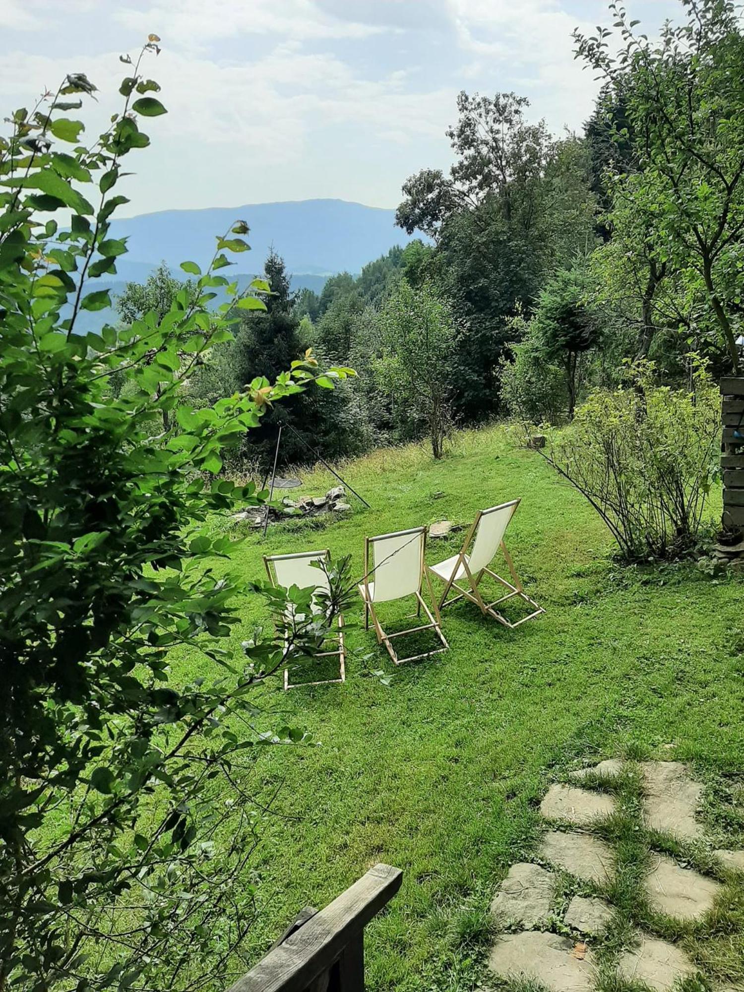 Chałupa z widokiem w górach Zawoja Exterior foto